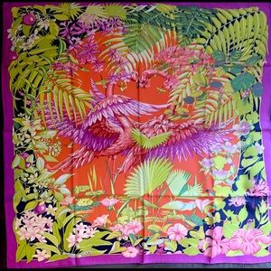 Hermès Flamingo Party Scarf Miami Limited …
